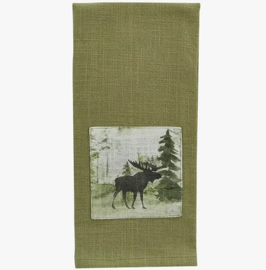 Tea Towel - Watercolor Moose