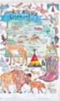 Tea Towel Wyoming State Map
